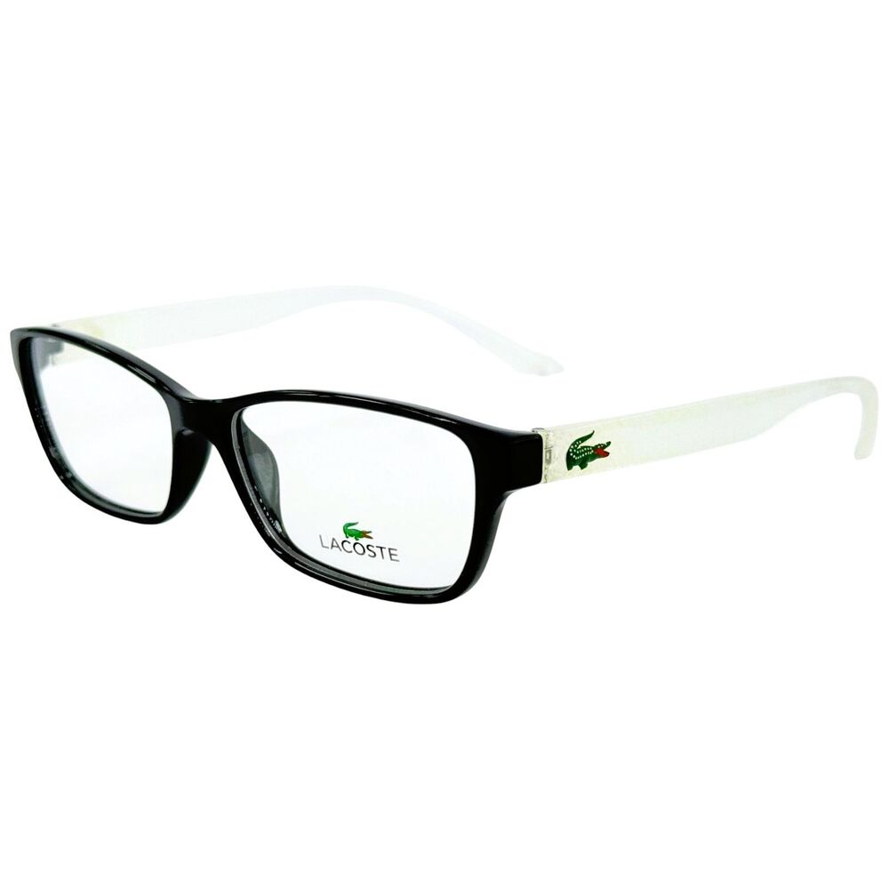 Lacoste 3803B Kids Plastic Eyeglass Frame 002 Black 51-13 Glow in Dark Temples